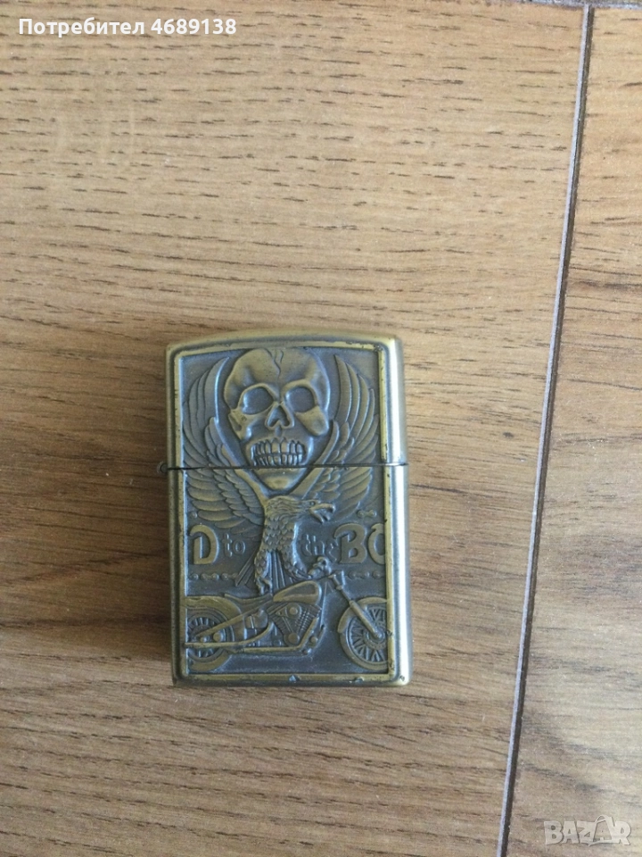 Бензинова запалка с череп, снимка 1