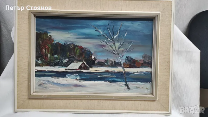 Страхотна френска картина - маслени бои, снимка 1