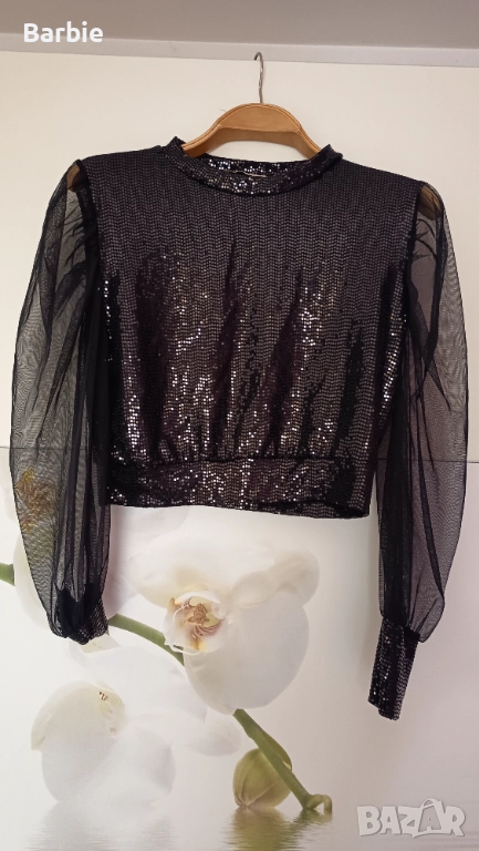 Дамска блуза с пайети, снимка 1
