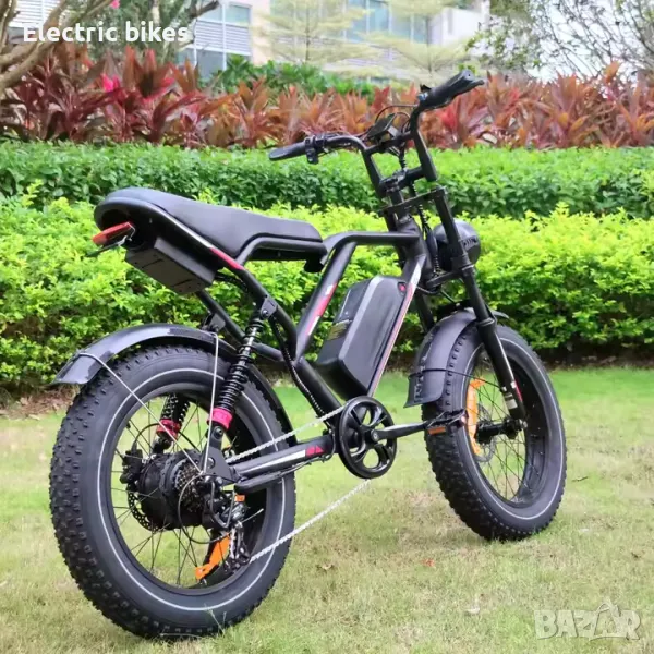 Ретро Електрически Fat Bike 1000W – Перфектен за град и офроуд, снимка 1