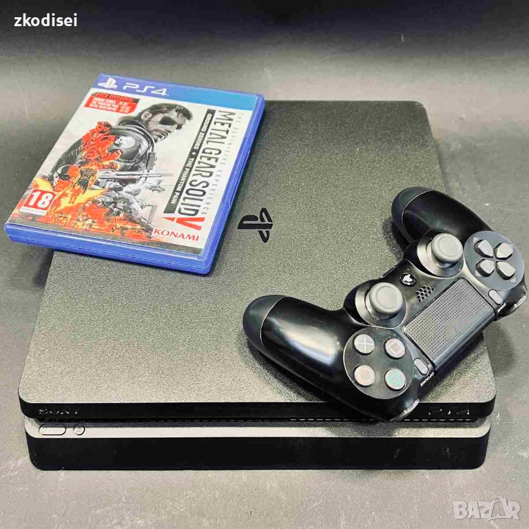 Конзола SONY - PS4 SLIM с 1бр. джойстик и 1бр. игра, снимка 1