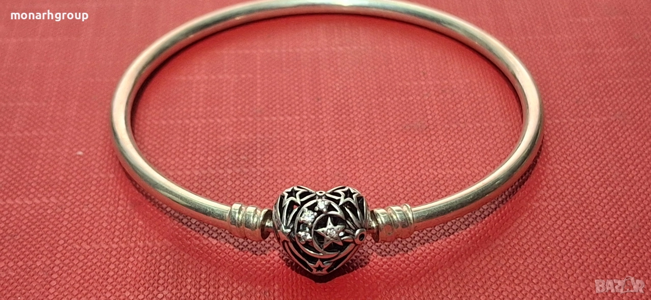 Сребърна гривна, снимка 1