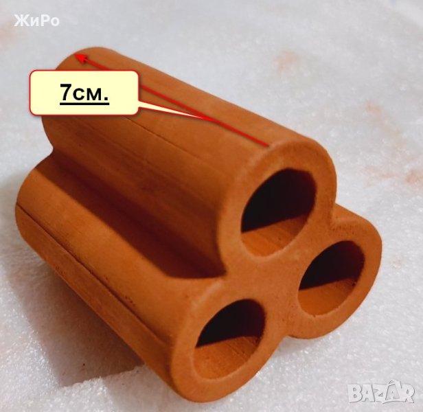 Керамична декорация./Тройка_Тръби/, снимка 1