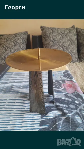 Красив метален свещик, снимка 1