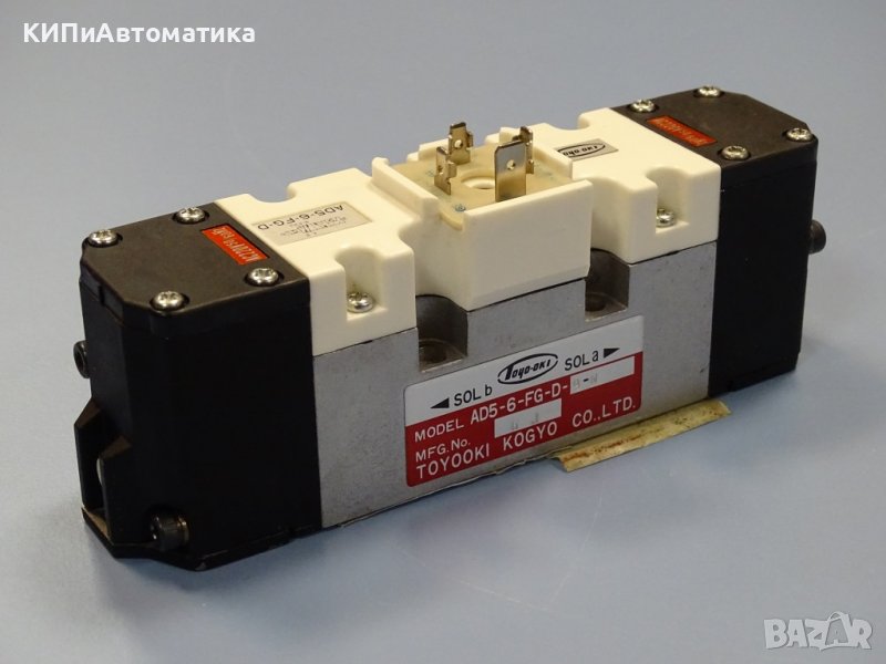 Пневматичен разпределител TOYOOKI AD5-6-FG-D-9-N pneumatic solenoid valve , снимка 1