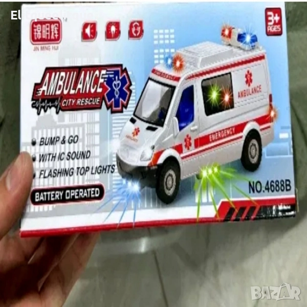 Линейка със звуци и мигащи светлини Bump & Go, снимка 1