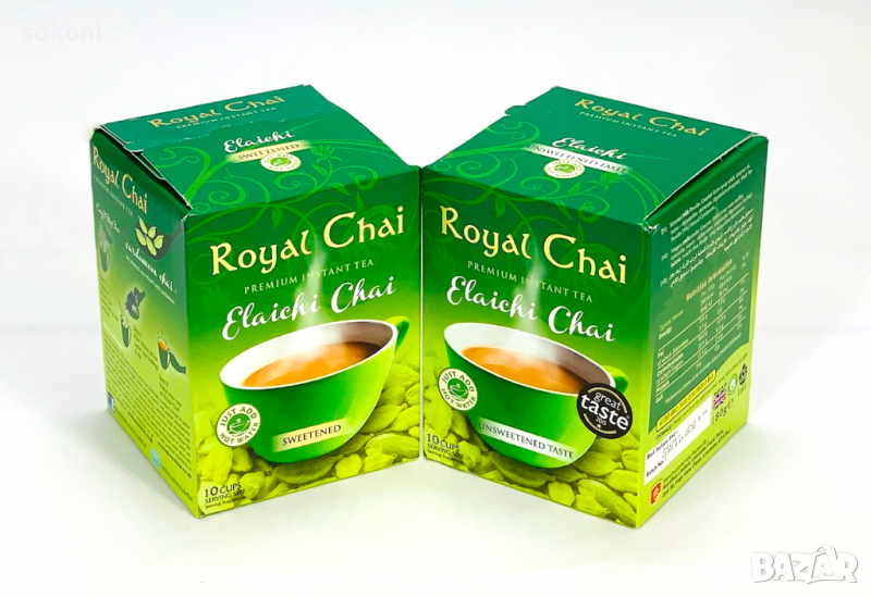 Royal Chai Instant tea Elaichi Chai 180g / Роял Чай Инстантне индийски чай Кардамон , снимка 1