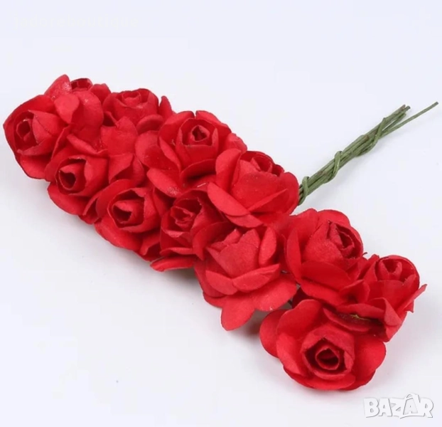 Хартиени розички - клонка - различни цветове, снимка 1