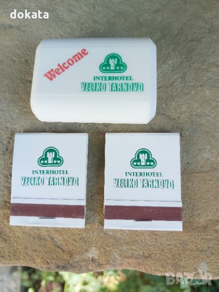 Лот два кибрита и сапун в кутия,рекламни., снимка 1