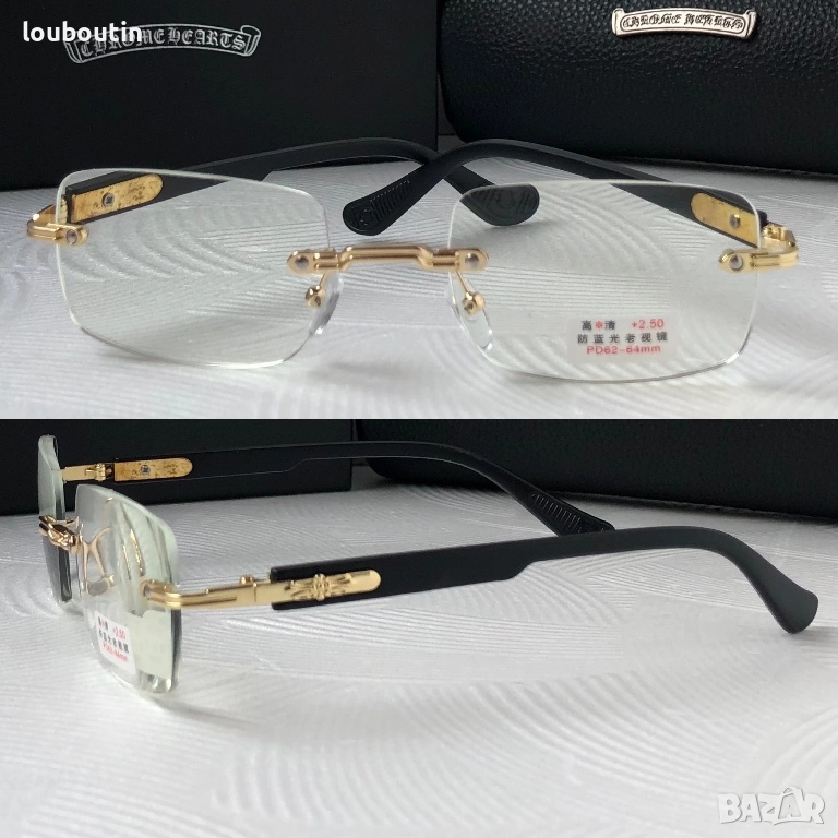 Chrome Hearts очила за четене диоптър +1 +1,5 +2 +2,5 +3 +3,5 +4, снимка 1