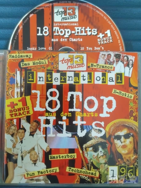 18 Top Hits  - Charts 1/96 - оригинален диск с музика, снимка 1