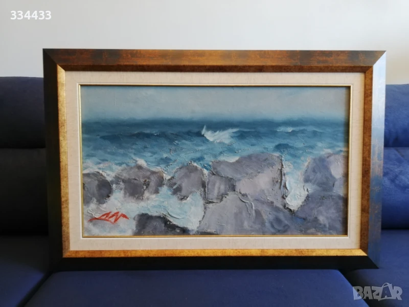 МОРЕ-пейзаж, известен автор, снимка 1