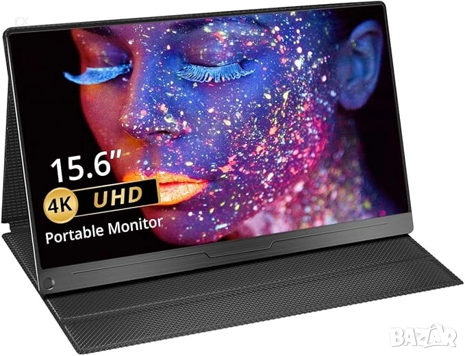 Преносим монитор EVICIV 4K 15.6 инча, 3840 x 2160 UHD, 100% sRGB IPS, снимка 1