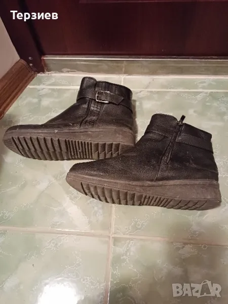 Продавам черни кожени боти , снимка 1