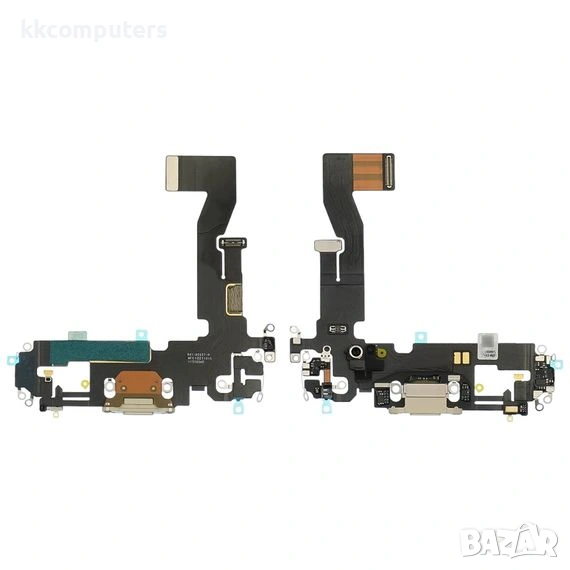 Лентов кабел за APPLE iPhone 12 с бял конектор зареждане, микрофон Original, снимка 1