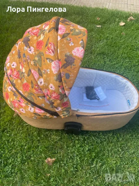 ADAMEX Бебешка количка Porto Flowers 2 в 1., снимка 1