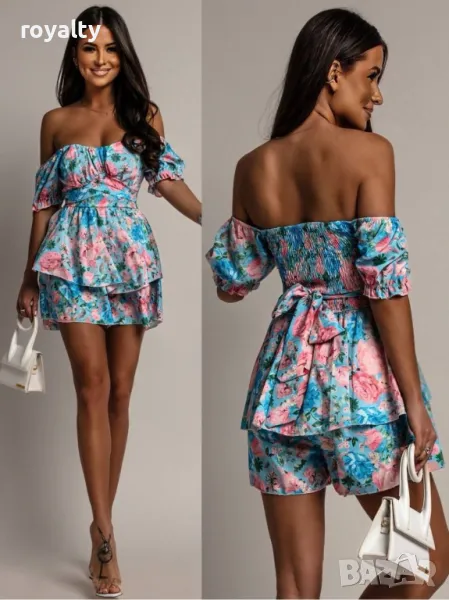 Стилна дамска рокля Два цвята , снимка 1