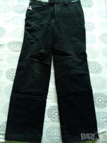 Westbury-черен-кадифен-панталон, снимка 1