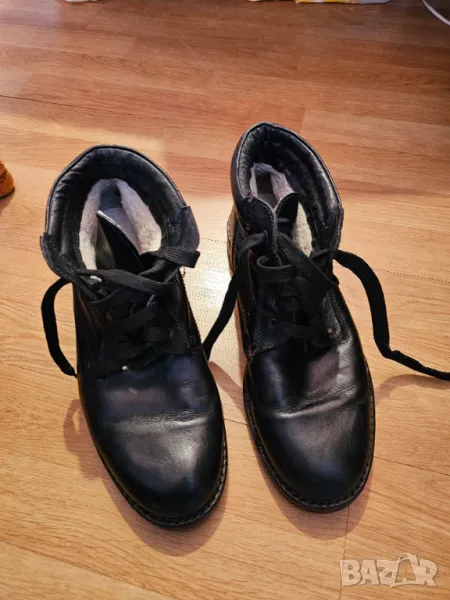 Военни кубинки боти номер 42  от телешка кожа и подплата от вълна армейски, снимка 1