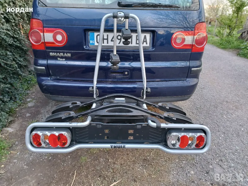 Стойка за велосипеди Thule.. сгъваема ..захващане към теглич , снимка 1