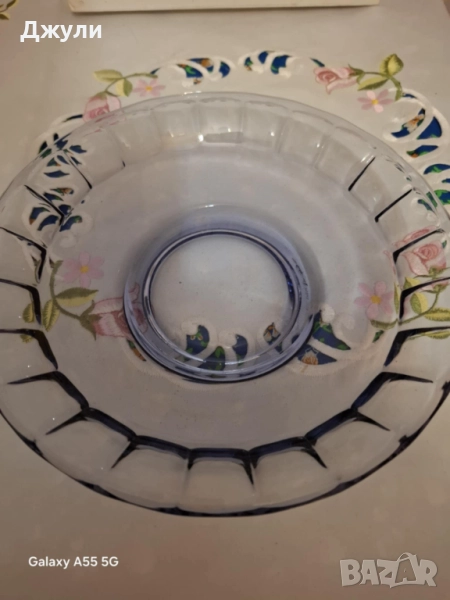 Ретро Фруктиера /синъо стъкло, снимка 1