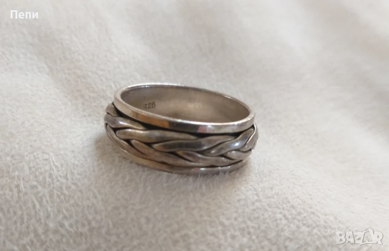 Сребърна халка унисекс, снимка 1