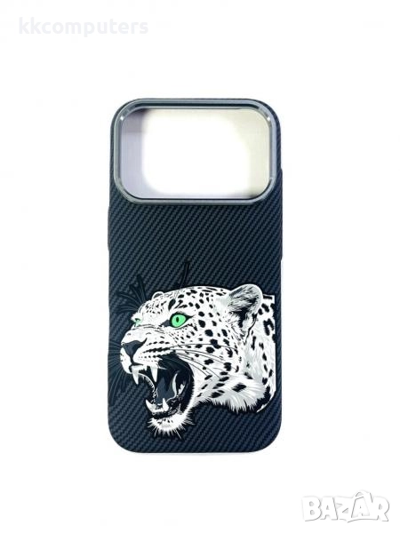 Калъф PVC Карбон MagSafe / Леопард / за iPhone 17 Pro Max 6.9 Баркод : 3133056, снимка 1