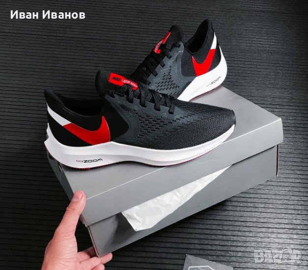 маратонки  Nike Zoom Winflo 6 University Red  номер 42,5-43, снимка 1