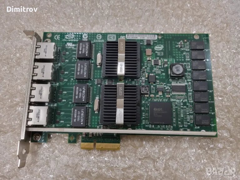 Intel pro/1000 PT - 4  порта мрежова карта , снимка 1