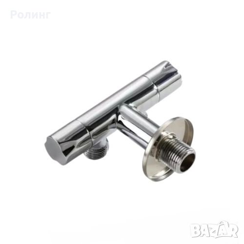 Двоен ъглов кран 1/2″ x 1/2″ x 1/2″ / 146060, снимка 1