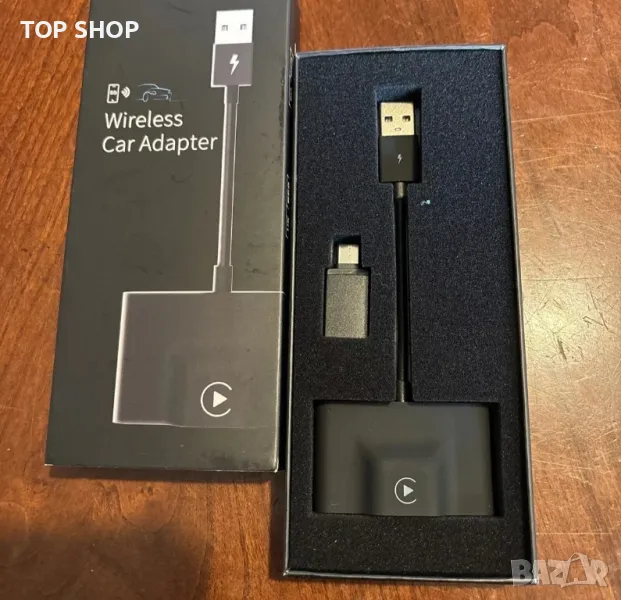 Безжичен адаптер Teeran CarPlay за фабрично кабелен за надграждане на CarPlay, снимка 1