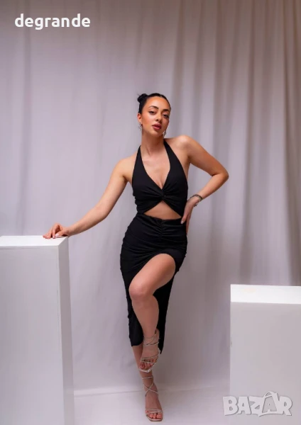 Елегантна черна рокля, снимка 1