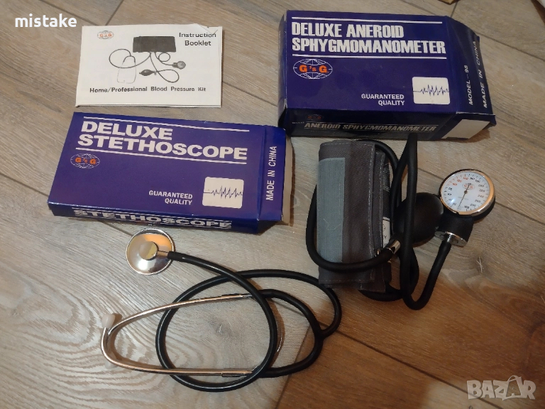 механичен уред за кръвно налягане и стетоскоп, снимка 1