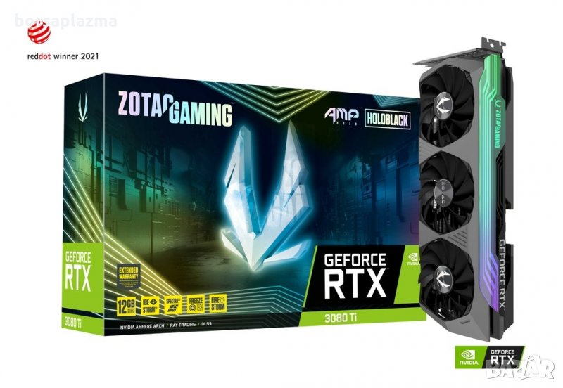 ZOTAC GAMING GeForce RTX 3080 Ti AMP! Holo, 12288 MB GDDR6X, снимка 1