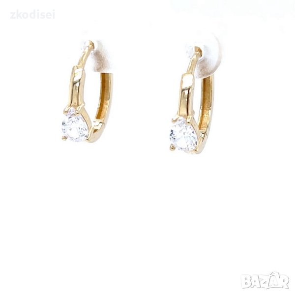 Златни обеци 2,31гр. 14кр. проба:585 модел:22010-2, снимка 1