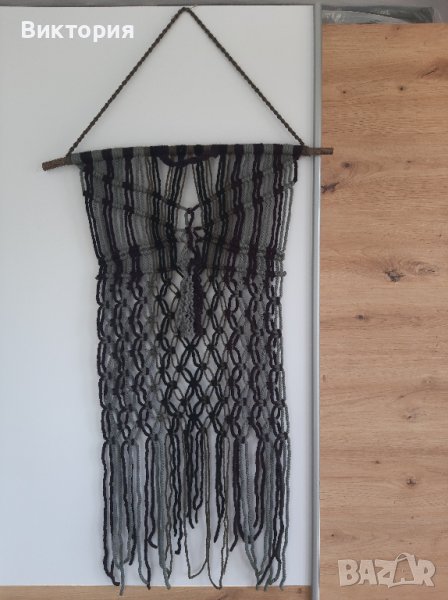 Украса. Стенна декорация. Макраме. Ръчна изработка. , снимка 1