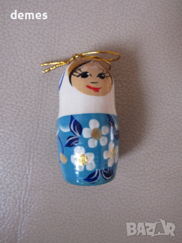 Сет 6 коледни играчки за елха -матрьошки, снимка 3 - Декорация за дома - 52880232