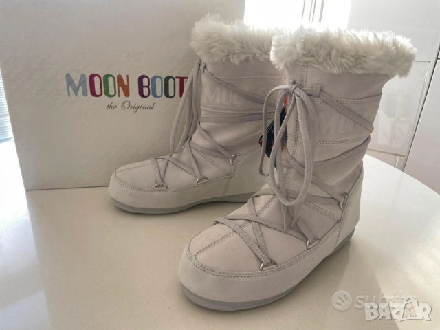 Оригинални високи ботуши Tecnica Moon Boot , винтидж, велурени номер 38