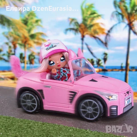 Плюшен истински кабриолет Na Na Surprise , снимка 3 - Кукли - 53470652
