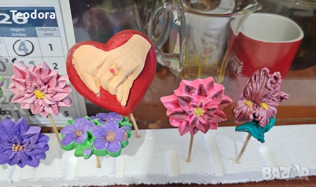 цветя от керамика , снимка 9 - Пана - 53366011