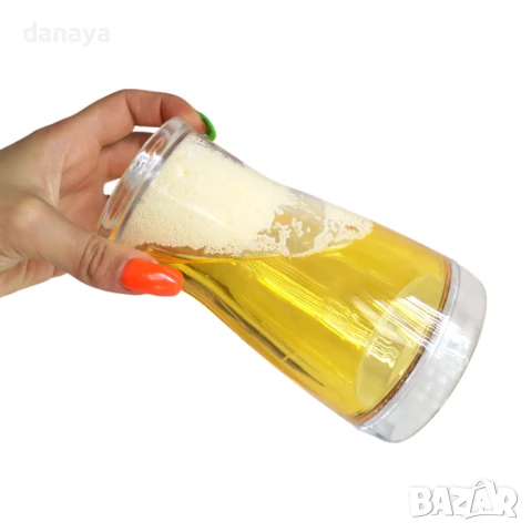 3524 Охлаждаща чаша за бира и ледени напитки халба за бира с двойни стени, снимка 5 - Чаши - 39598209