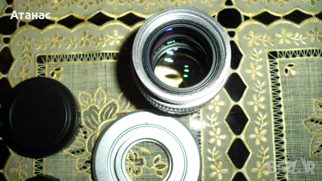 Обектив TV LENS  50мм 1:4 с преходник C-M 4/3   /микро 4/3 /, снимка 1