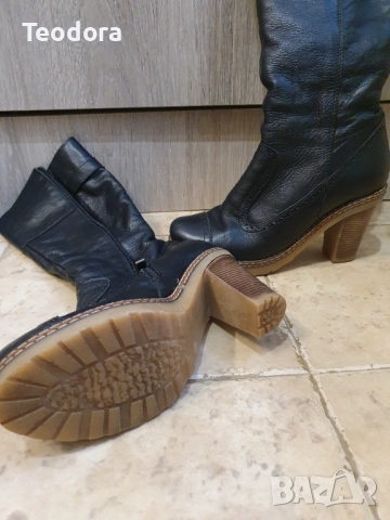 Дамски ботуши от естествена кожа