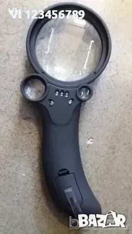 Мощна лупа с LED+UV осветление 3 увеличения- 2.5x, 25X, 55X, снимка 2 - Колекции - 50731928