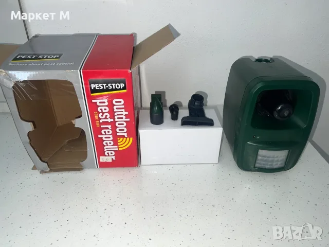 Уред за плашене и прогонване на птици на открито.Pest-Stop Outdoor Sonic Bird Repeller
