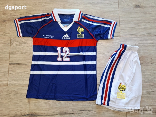 Детски екип на Тиери Анри #Франция #ретро модел!, снимка 2 - Футбол - 52749883