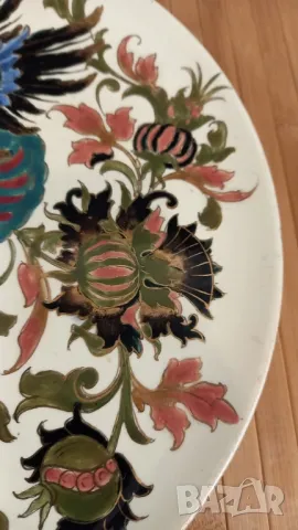 Стара чиния за стена – Rudolph Ditmar, Znaim, Австрия, снимка 3 - Антикварни и старинни предмети - 50113414