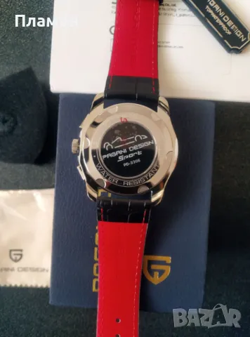 Мъжки спортен часовник Pagani Design Sport PD-3306 бял хронограф, дата,, снимка 3 - Мъжки - 48582178