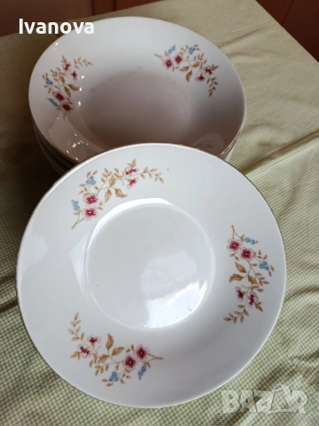 Порцеланови чинии за супа български 6  бр., снимка 2 - Чинии - 51841771