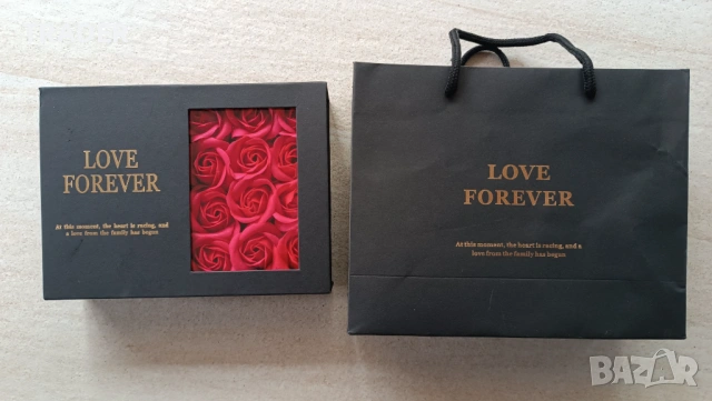 подаръчна кутия подарък със сърца , снимка 2 - Други - 38520385